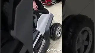 Электромобиль детский Mers Unimog concept 2-х местный полный привод белый (на метро Котельниках)