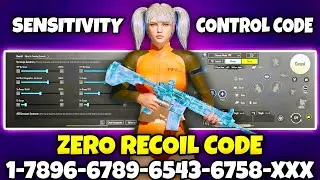 BGMI BEST SENSITIVITY SETTINGS | ZERO RECOIL SENSITIVITY SETTINGS | BGMI SENSITIVITY CODE.