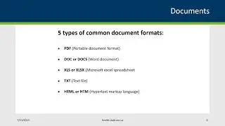 Selecting the Right File Format
