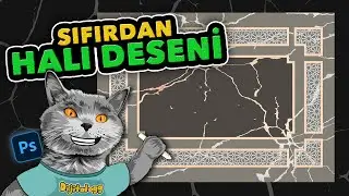 SIFIRDAN HALI DESENİ ÇİZ! | Draw a carpet design starting from scratch #photoshop #textiledesigner