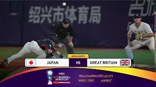 HIGHLIGHTS – Game 29 – Japan vs. Great Britain –WBSC U-23 Baseball World Cup 2024