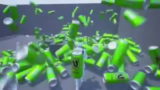 V Energy cans Unreal Engine 4 Test