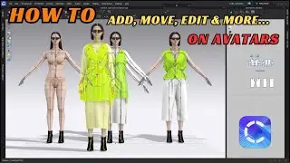 How to Add and Move Multiple Avatars in CLO3D (I'm using Version 7.3)