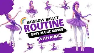 🌈 Ballet For Kids | RUMI Rainbow BALLET Class Every Little Ballerina Will Love | Easy Ballet Moves