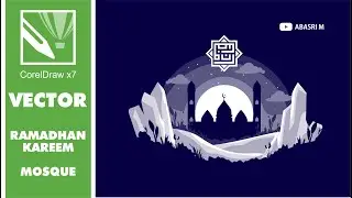 Draw Flat and Minimalist Mosque using Corel Draw X7