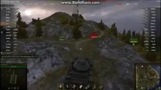 Т54 Хорошая позиция на горе( World of Tanks )