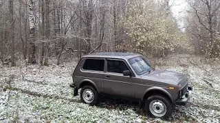 Нива с Блоккой. Управляемость зимой.