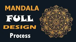 Mandala design in Illustrator | Full Video A to Z | free Tutorial