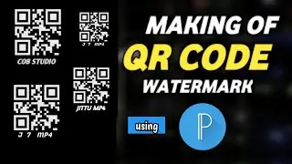 TRENDING QR CODE WATERMARK MAKING || LOGO EDIT || COB STUDIO