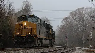 CSX M693 with a short length at Roebuck 12/16/24