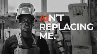 AIn't Replacing Me | Work boots with your work ethic.