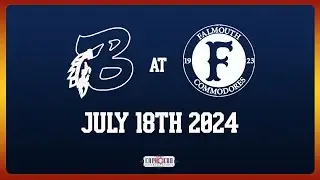 Bourne Braves (10-14-2) @ Falmouth Commodores (9-17-0) 7/18/24 Audio Only