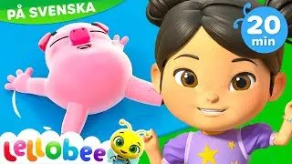 Splash-sången - Lellobee City Farm | Låtar och videor för barn | Moonbug Kids Svenska