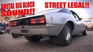 PRO STREET Half-Firebird Half-Camaro V8 MONSTER!! - BRUTAL BIG BLOCK SOUND!!