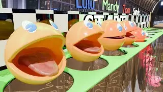 PacMan 3D with Jelly, RACE! 😋 ❤️ aPOP