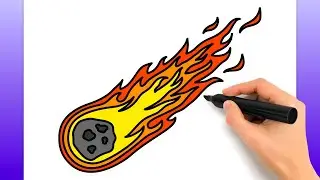 Como Dibujar Un Cometa | Fácil Tutorial De Dibujo Paso A Paso
