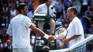 Andre Agassi vs Patrick Rafter 2001 Wimbledon SF Highlights