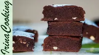 БРАУНИ с шоколадом и какао! Классический рецепт популярного шоколадного пирожного
