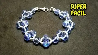Pulsera brazalete de perlas y mostacillas efecto WOW!! /Tutorial super facil / Heidi's Channel