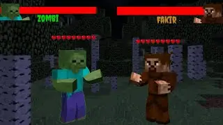 ZOMBİ YUMRUKLAMAK! KÖY BULUP SOYDUM Minecraft Survival (Bölüm 1)