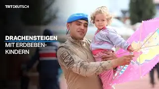 Drachensteigen mit Erdbebenkindern