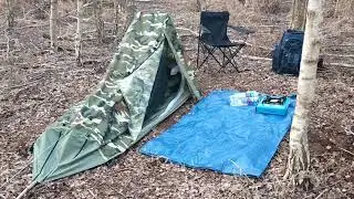 Solo woodland camping in my new GEERTOP 1 tent.