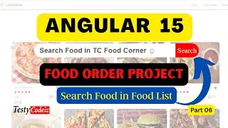 Angular 15 Food Order Project,food search in Angular, Angular Food Ordering Application from scratch