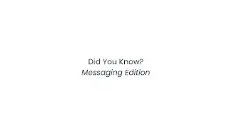 Paperless Pipeline Pro Webinar 102 - Did You Know? Messaging Edition