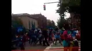 West Indian Carnival of New York 2013 : Blue Savages, Brooklyn Jumbies