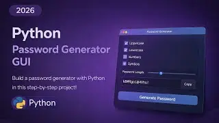 Build a Password Generator in Python | GUI Project Using Tkinter | Fast Code