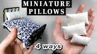 DIY Dollhouse Bedding: 4 Easy Techniques for Making Miniature Pillows & Duvets