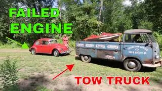 $100 Engine swap, VW BUG Getting a Trash Picked Engine.