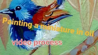 Painting a miniature in oil. Video proess