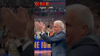 9 Euroleague titles coach enters Arena! Željko Obradović! #euroleague #basketball #partizan