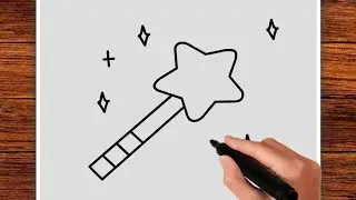 How to draw Magic Stick - Drawing Magic Stick Step by Step ❤️