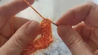 Листик крючком ажурный