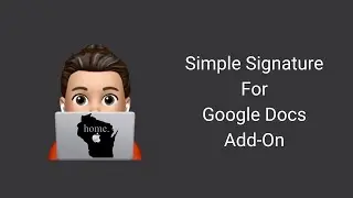 Simple Signature For Google Docs Add-On