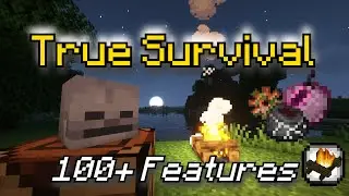 I Fixed 1.18 Survival Minecraft | Datapack Full Feature Showcase