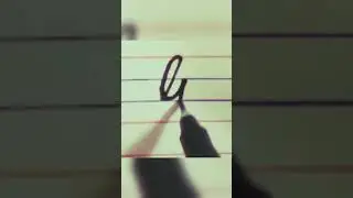 How to write Cursive G in four lines#