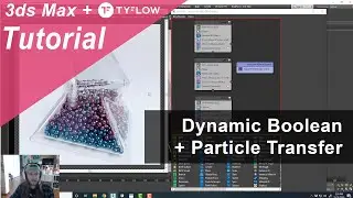 3ds Max + TyFlow TUTORIAL: Dynamic Boolean and Particles