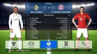Real Madrid vs Bayern Munich | La Liga 2016/17 | PES 2017 Gameplay PC