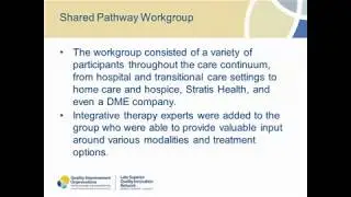 Integrative Approaches for Wellness in Post Acute Settings