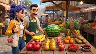 🍎🍌🍉Жемістер мен сандар🔢Румимен бірге үйренейік🌈балаларға арналған қазақша дамытушы мультфильм✨