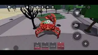 Playing as the new crab boss (thestrongestbattlegrounds) #roblox #strongestbattelgrounds