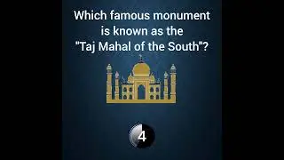 Which famous monument is known as the "Taj Mahal of the South? #gkwithprima #tajmahal
