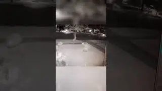 Нечто дымообразное идет по тротуару