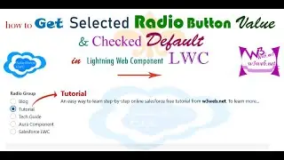 How to get selected radio button value and display content of button checked value in Salesforce LWC