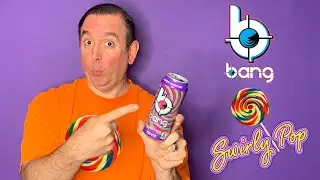 Bang Swirly Pop Energy Drink Review; 7 Eleven exclusive Bang  energy flavor Swirly Pop