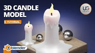how to create candle in blender tutorial | beginners / tutorial
