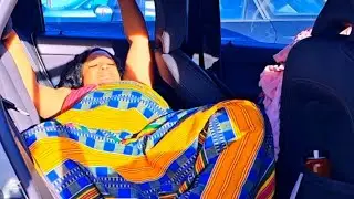 NATURAL BIRTH CAUGHT ON CAMERA SECONDS BEFORE PREGNANT WOMAN  GIVES BIRTH IN THE CAR